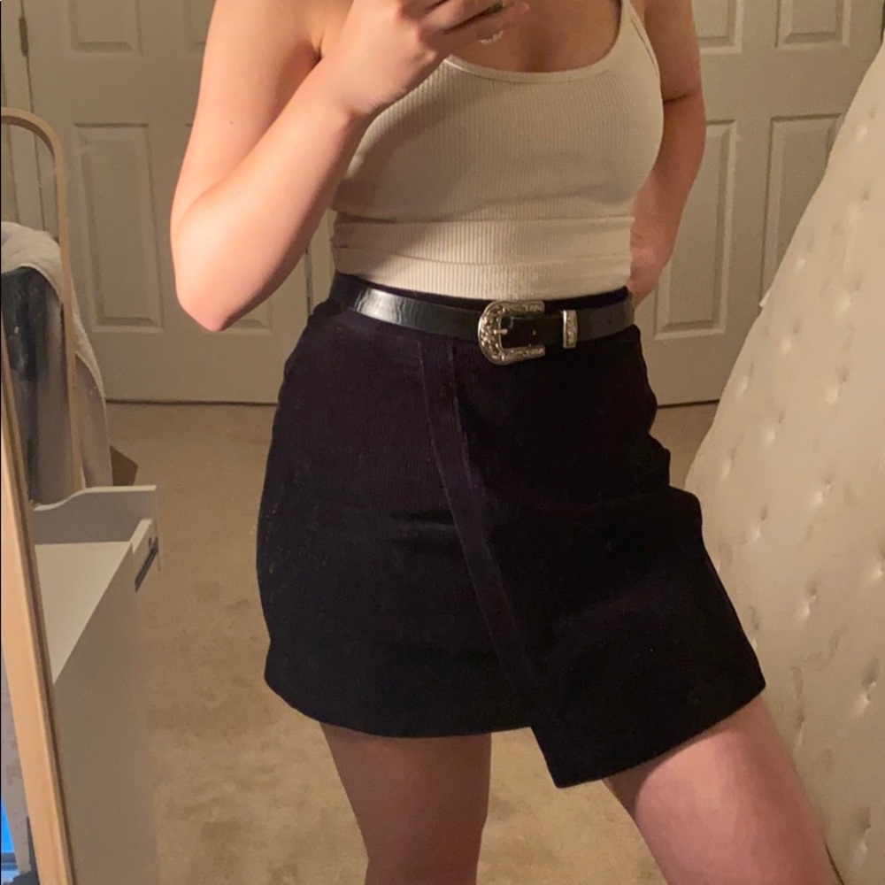 Forever 21 Corduroy Black Skirt